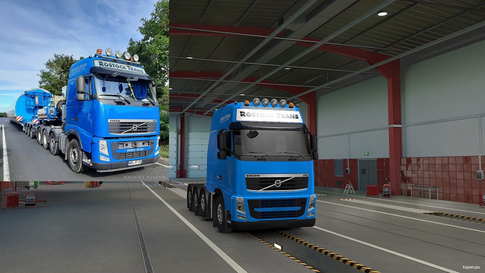 ETS2 - Rostock Trans Skin for Schumi Volvo FH&FH16 2009 Reworked (1.39.x)